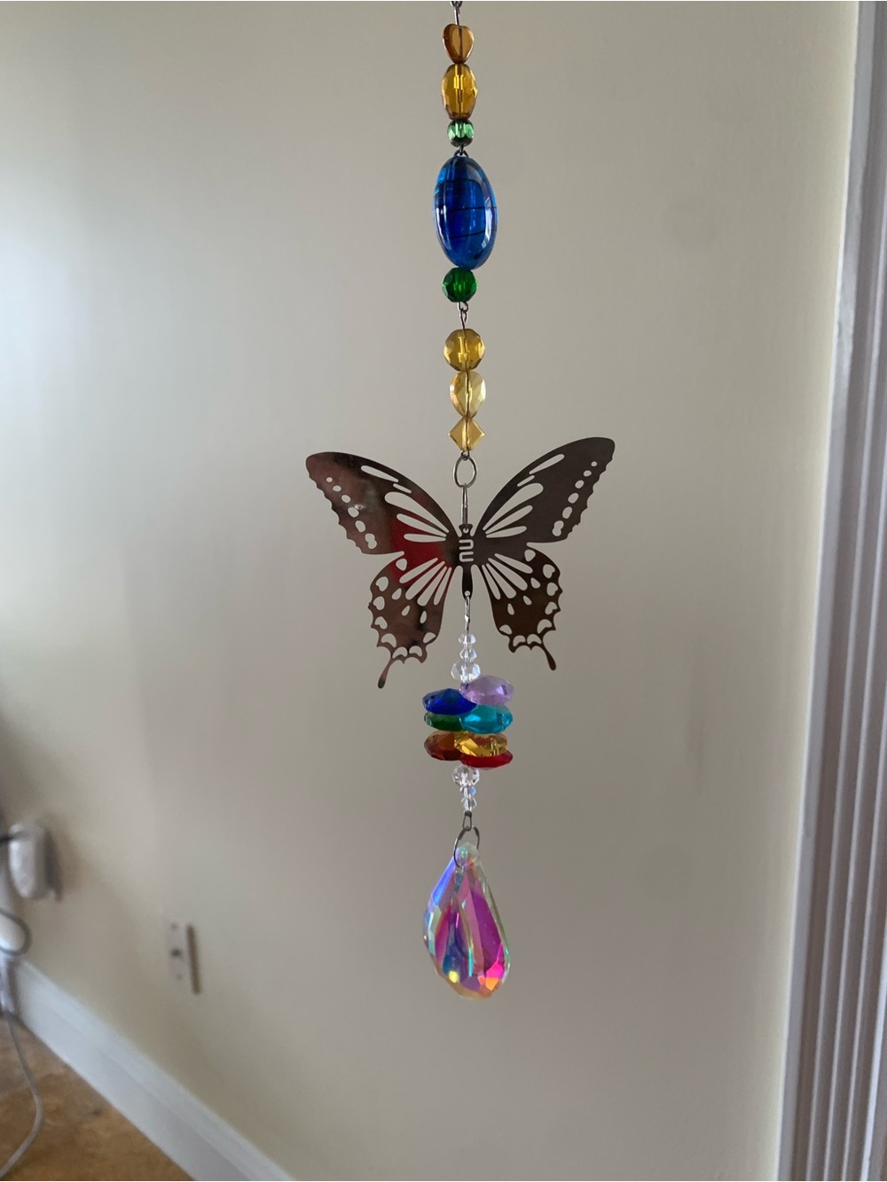 Multicolor Butterfly Hanging charm new